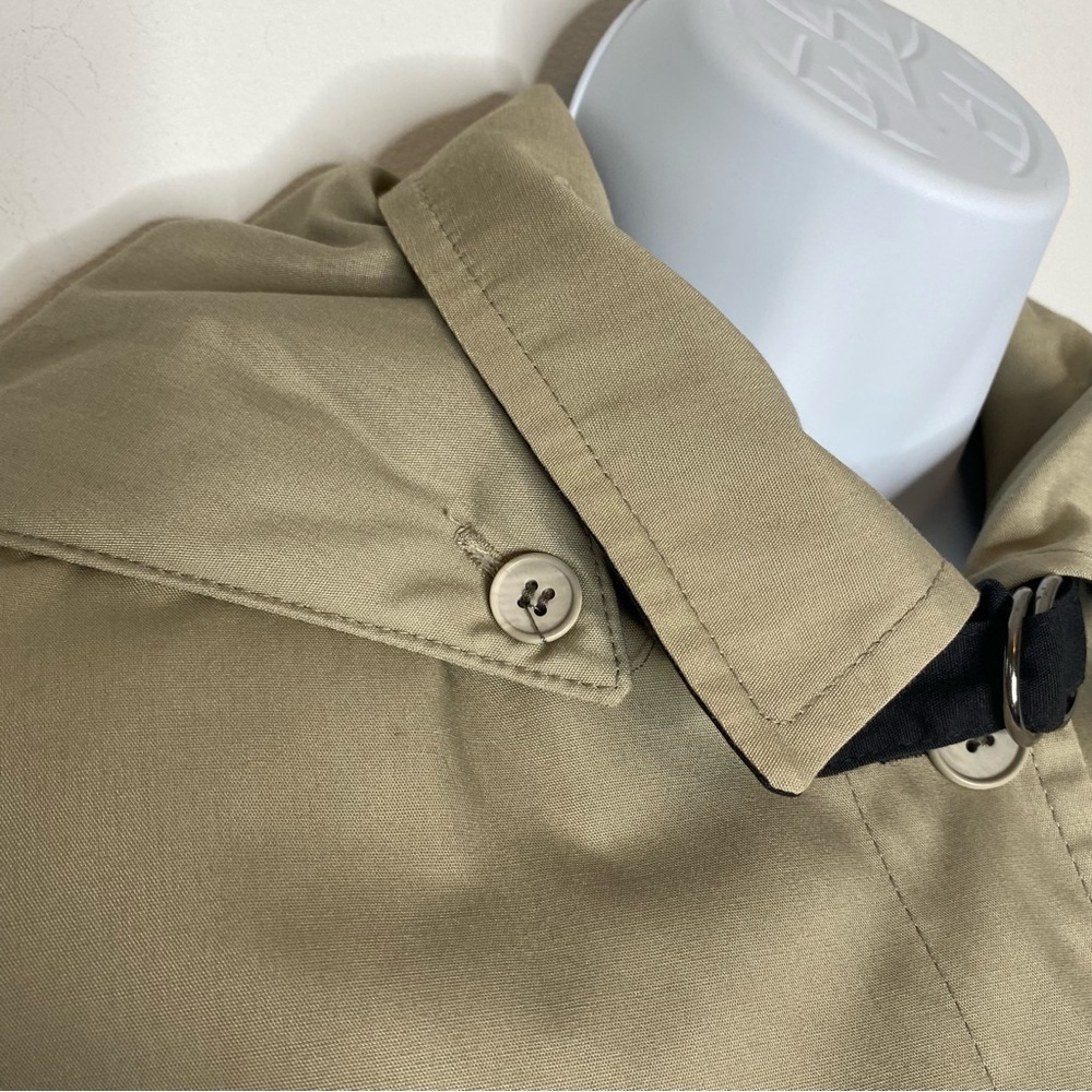 London Fog Vintage Classic Cream Tan Trench Coat - Picture 10 of 16